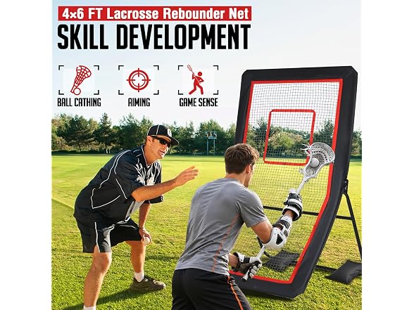 ZEALFEEL Lacrosse Rebounder 4x6FT