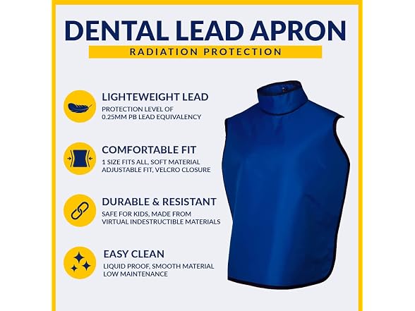 Quick Ship Lead Dental Radiation Apron