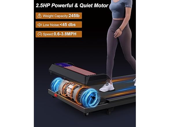 UPREIGN 3 in 1 Treadmill, Under Desk