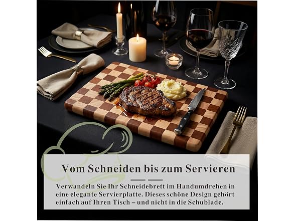 Checkered Cutting Board for Kitchen