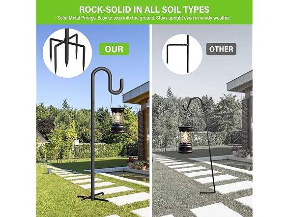 Gientan Shepherds Hooks for Outdoor