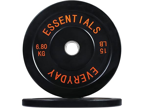 BalanceFrom Weight Plate with Steel Hub, 15LB Pair