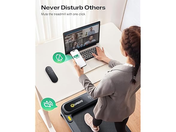 UREVO Smart Treadmill with 9% Auto Incline