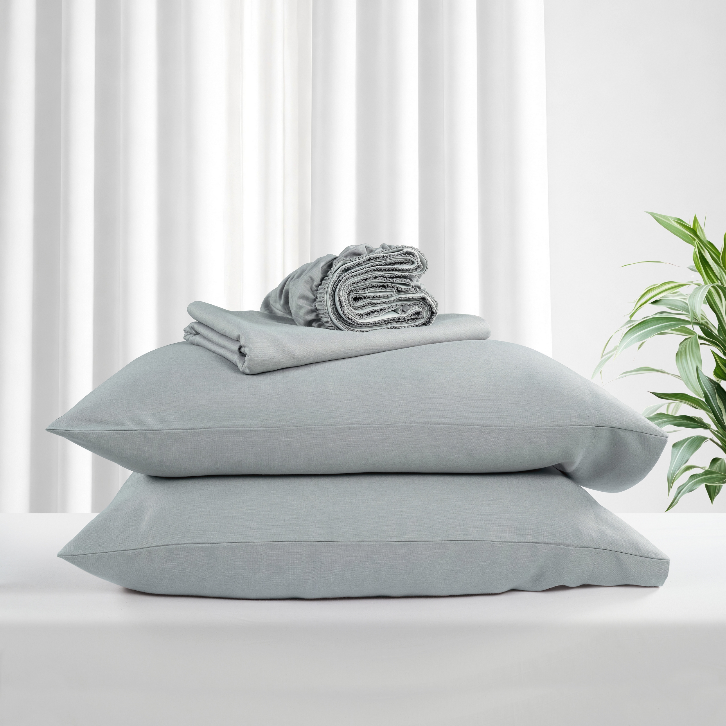 Kathy Ireland Lyocell & Linen Cotton 4PC Sheet Set - Gallery 33