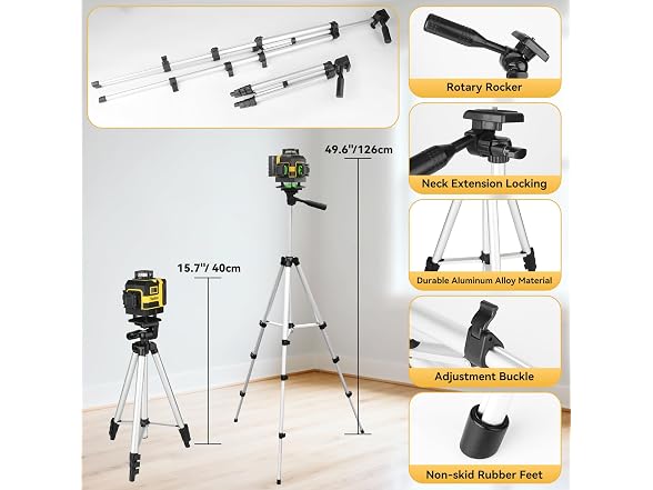 Tsokzo 16 Lines Laser Level with Tripod - Gallery 2