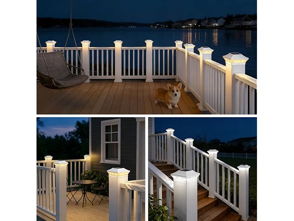 Brightever Solar Post Cap 12-Pack White
