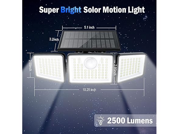 Daphino Outdoor Solar Motion Lights