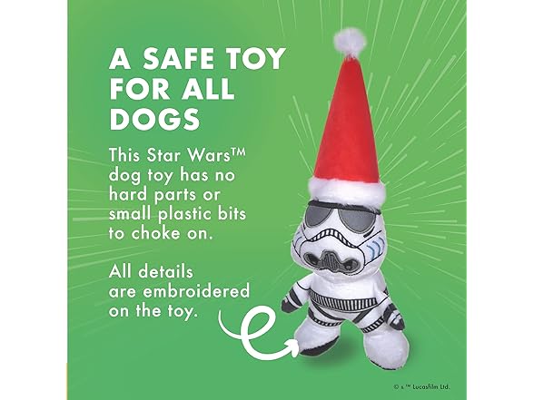 STAR WARS Dog Toy Storm Trooper Toy for Holidays