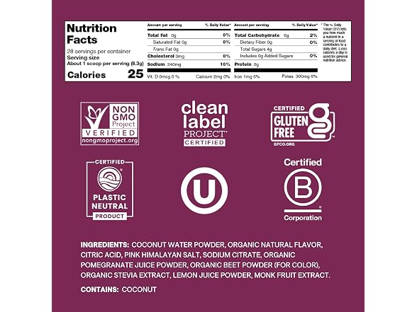 Cure Hydration Electrolyte Berry Pomegranate 28ct