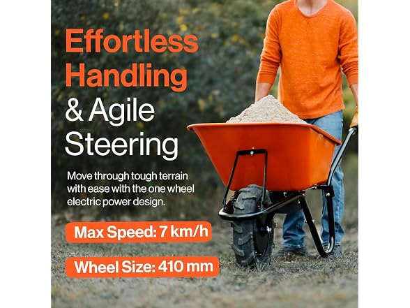 SuperHandy GUO087 Cordless Electric Wheelbarrow