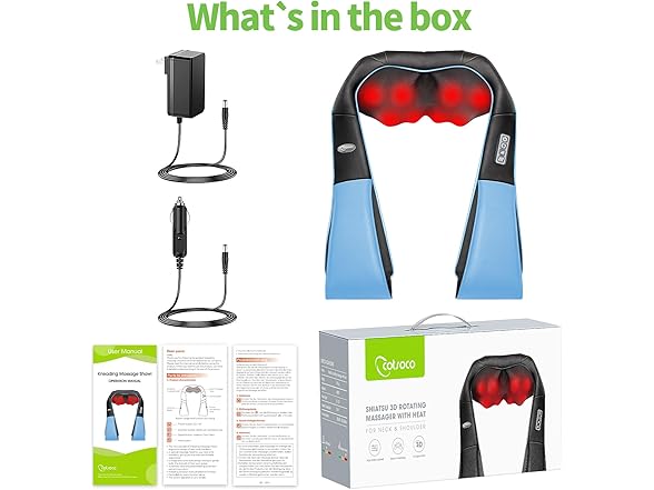 cotsoco Shiatsu Neck Massager - Azure