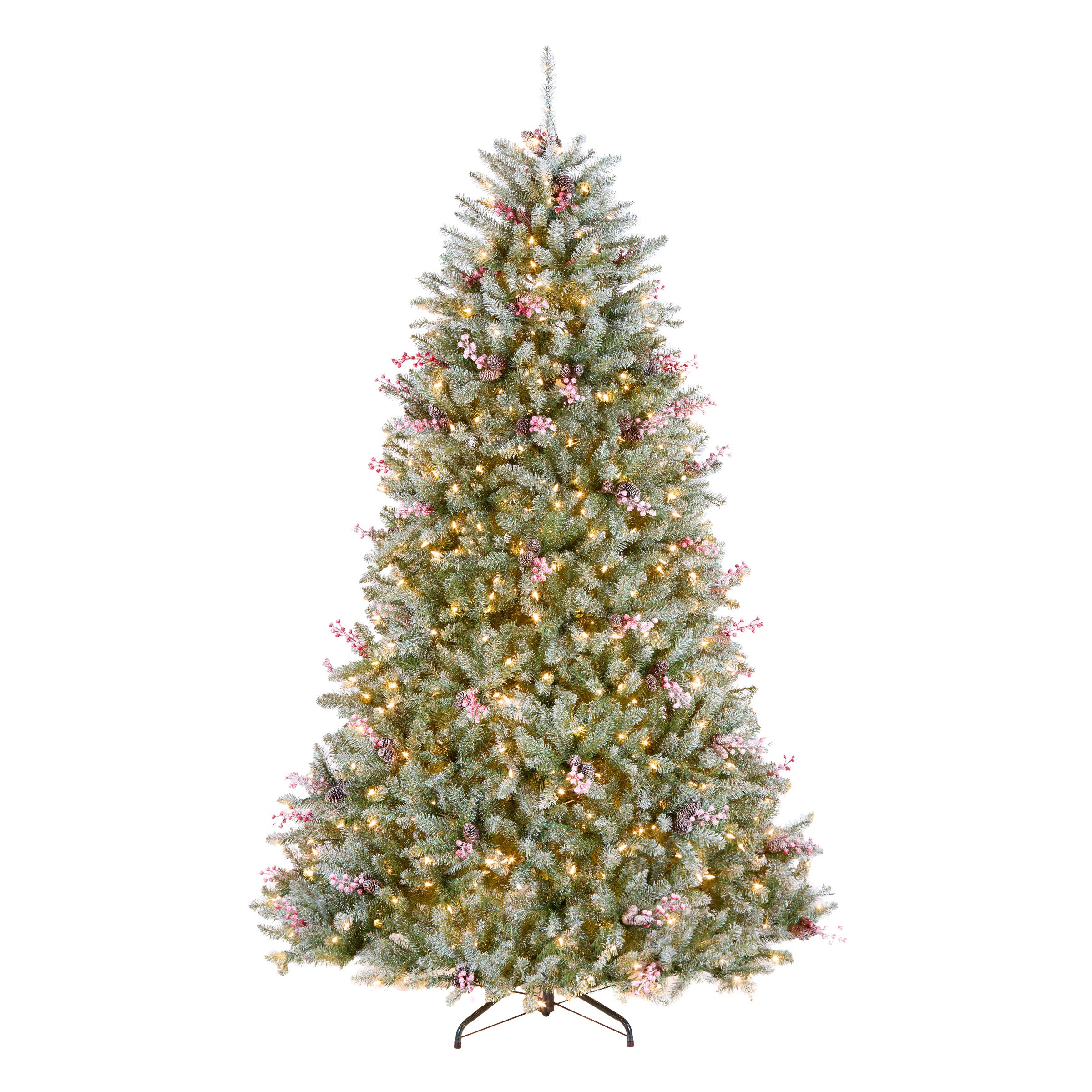 National Tree Company 7.5 ft. Pre-Lit Dunhill Flocked Tree - Gallery 2