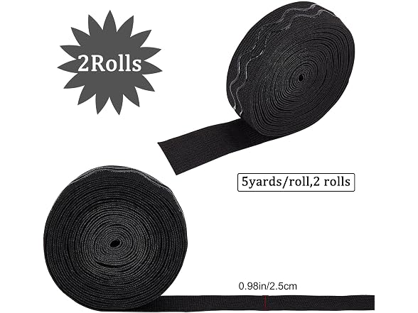 GORGECRAFT 10 Yards Black Heavy Stretch