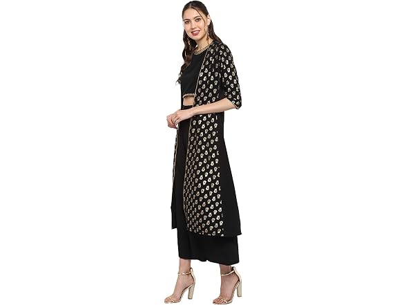 Janasya Women (L) 3 Pc Kurti Set