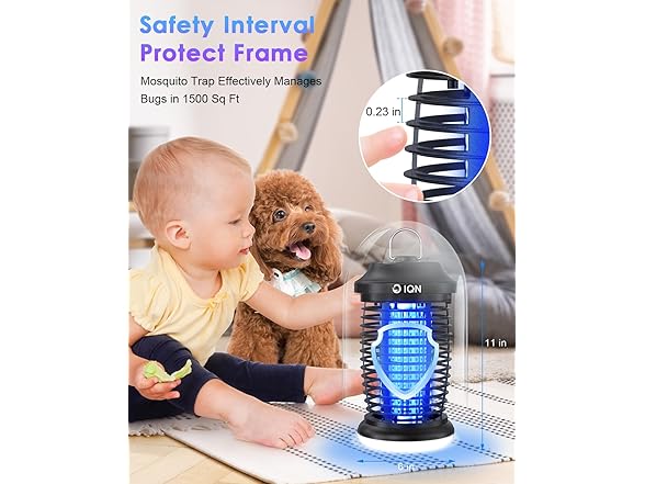 Bug Zapper Outdoor,15w Electric Mosquito