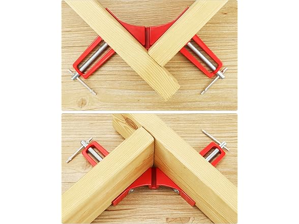 90° Corner Clamp 8Pk Aluminum Red