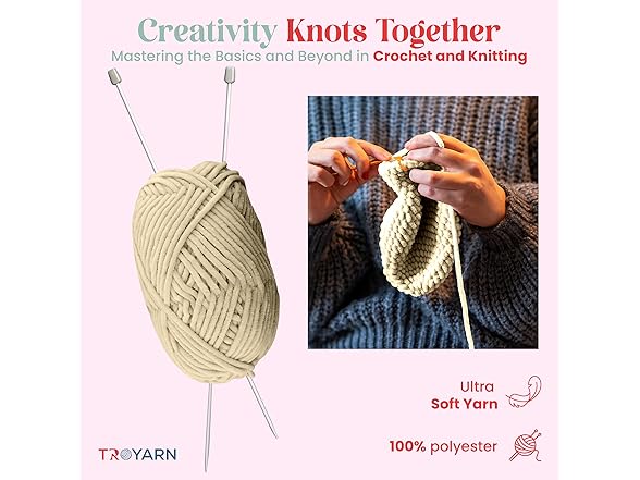 TROYARN 3 Pack Velvet Yarn