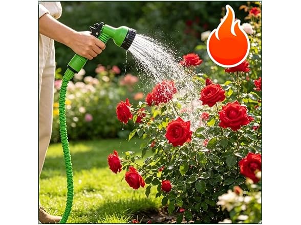 INAFRFR GAR-35 Expandable Garden Hose 50ft