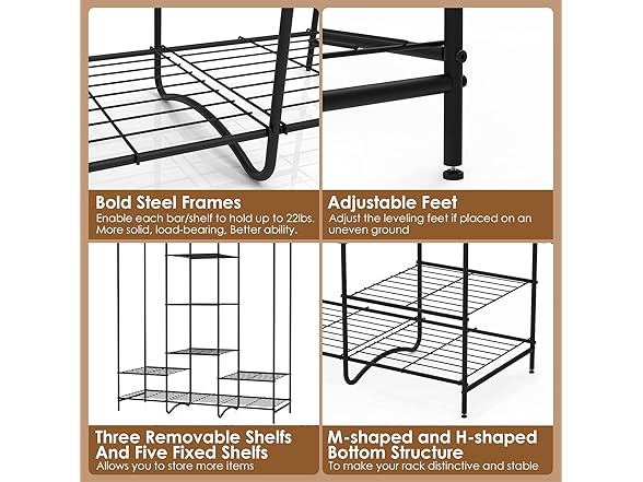 SimpleWise Freestanding Garment Rack