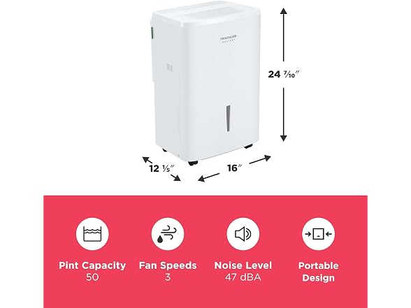 Frigidaire Connected Frigidaire Gallery 50 Pint
