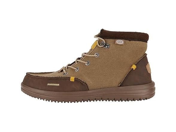 HEYDUDE Bradley Waxed Canvas Brown Size