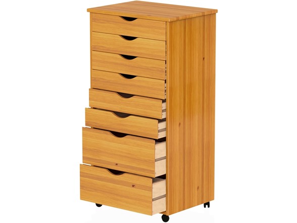 6+2 Extra Wide Drawers Pine