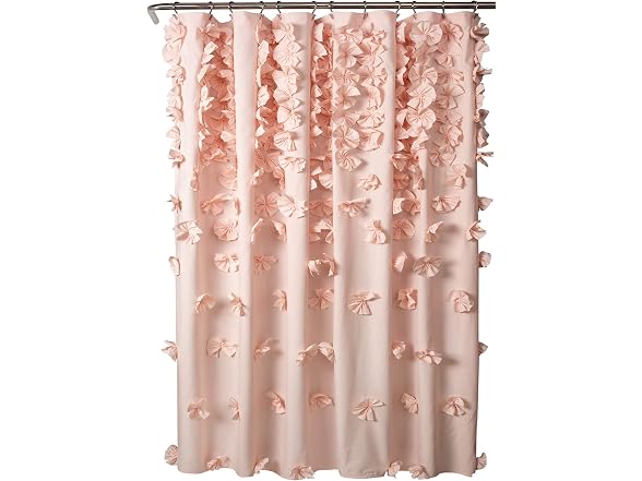 Lush Decor Riley Shower Curtain, 72" W x 72" L Blush