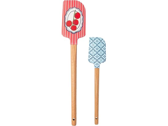 Silicone Spatula Set, Large 12.75"/Small 9", Amalfi Cucina