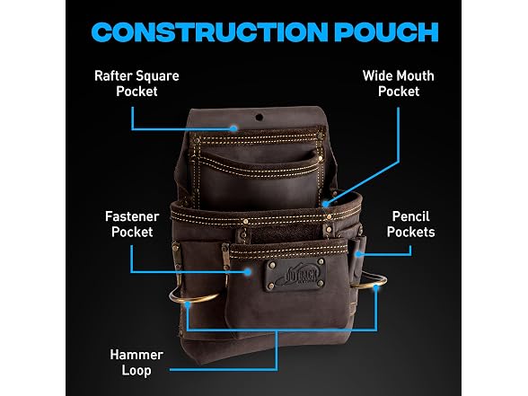 OX OX-P263609 Large OX Pro Oil?Tanned Leather Carpenter T