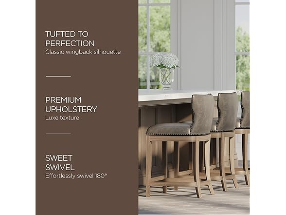 Maven Lane Hugo Counter 26" Stool