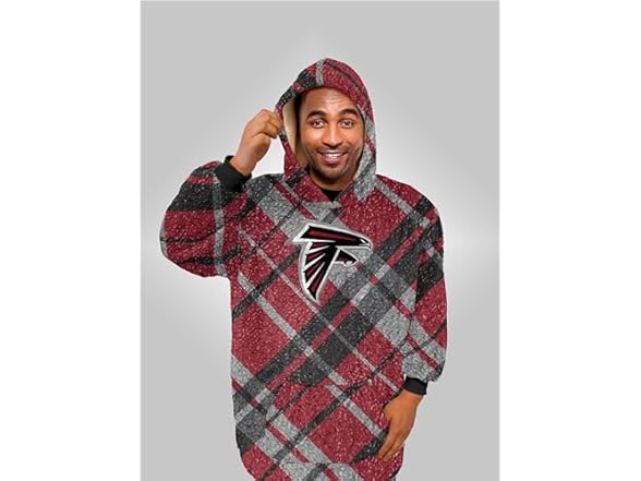 NFL Sherpa Flannel Hoodie Blanket - Choose Team