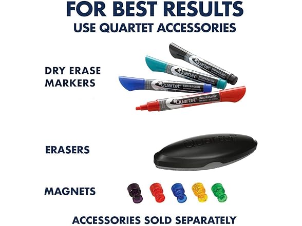 Quartet Magnetic Whiteboard 17x23 Blk