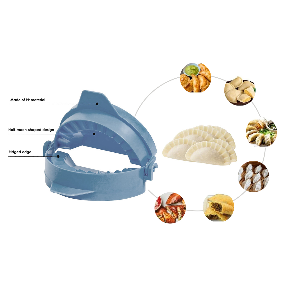 Set of 3: Dumpling Maker Mold Press - Gallery 8