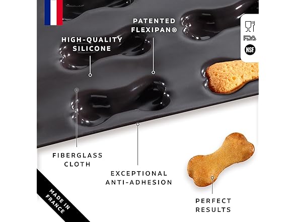 Flexipan by Maison Demarle Dog Bone Baking Tray