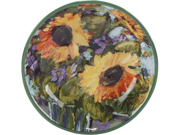 Sunflower Bouquet 38 oz. Soup/Pasta Bowls, Set of 4