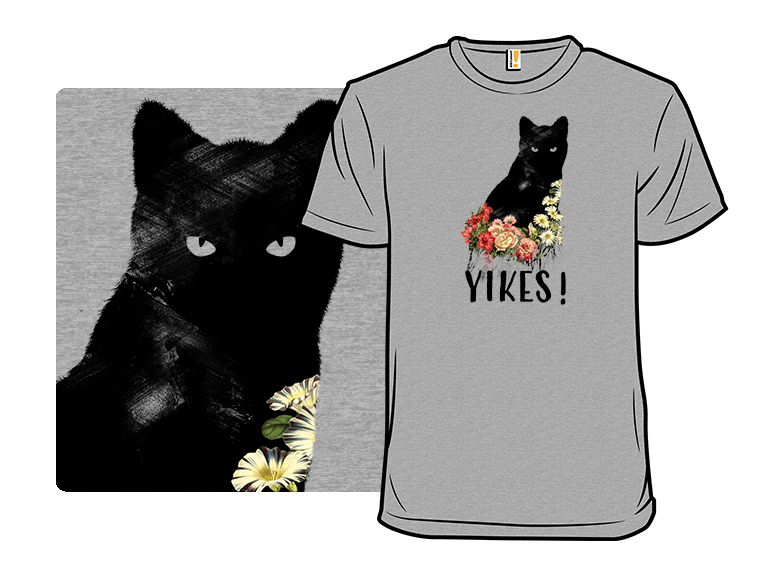 YIKES! Black Cat Vintage Flower - Gallery 8