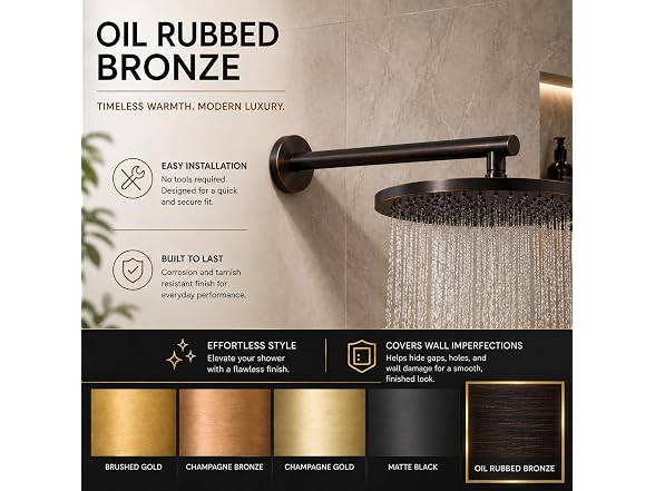 Corla Modern 3.5” Escutcheon Plate Extra Large Rub