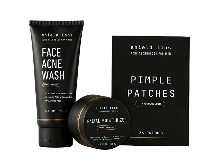 Acne System for Men and Boys Face Wash Moisturizer