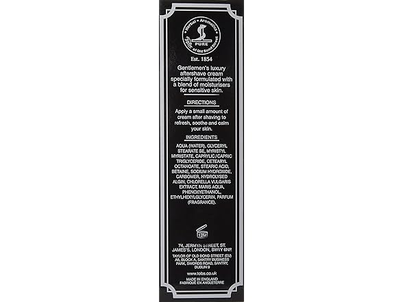 Taylor of Old Bond Street Jermyn Street Luxury Aftershave Cream