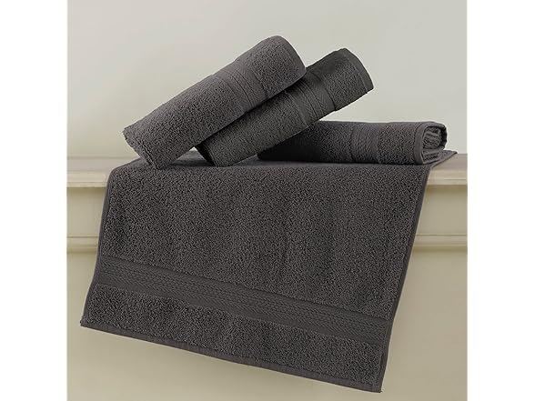 6 Piece Towel Set- Grey