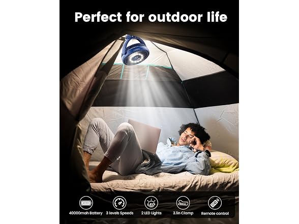 AVAVO Clip on Fan Blue