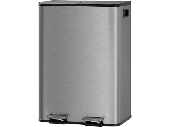Dual Kitchen Trash Can, 2 x 8 Gal