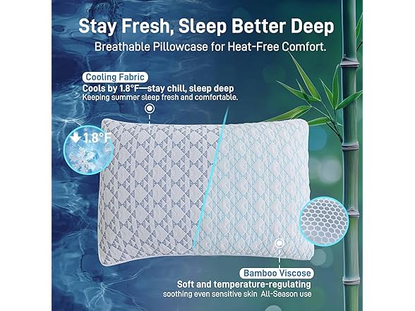 Cotelovo Memory Foam Pillows 2 Pack King