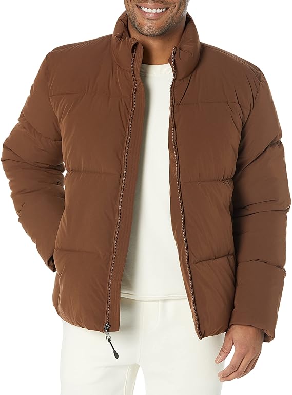Amazon Essentials Mens Mock Neck Puffer Coat - Gallery 9