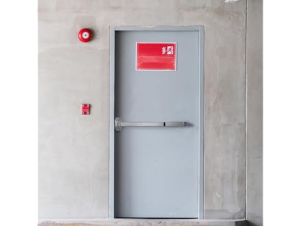 Door Push Bar Panic Exit Device, 31” Stainless
