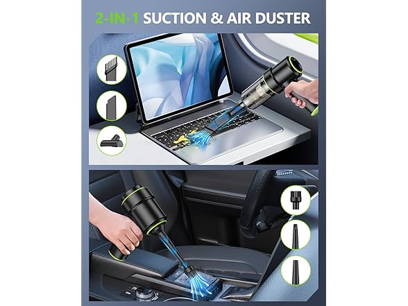 Handheld Portable Car Vacuum & Duster