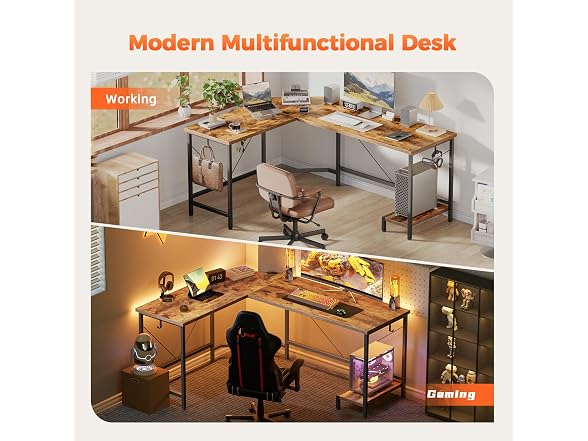 Mericonia L Shaped Computer Desk