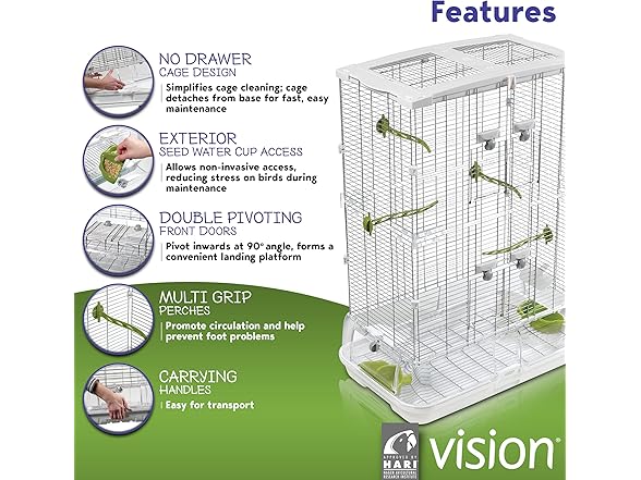 Vision M02 Wire Bird Cage