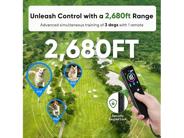 PFIXV Dog Training Collar 2 Dogs with Remote Control