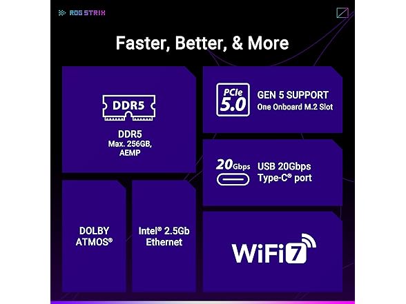 ASUS ROG Strix B850-G Gaming WiFi AMD AM5 B850 mATX